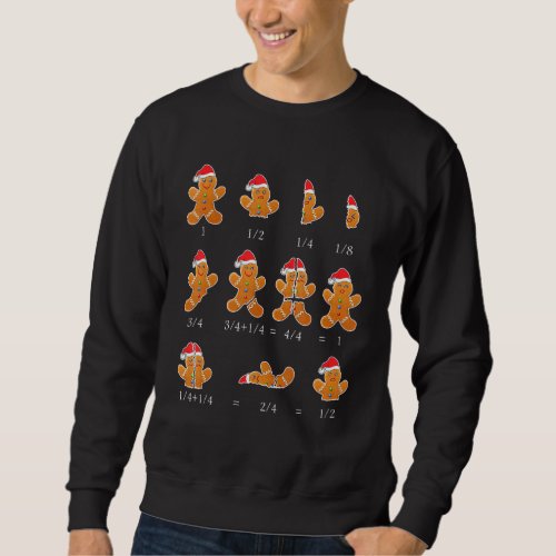 Christmas Math Teacher Equation Gingerbread With S Sweatshirt