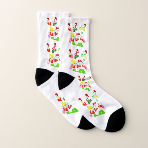 christmas math teacher socks