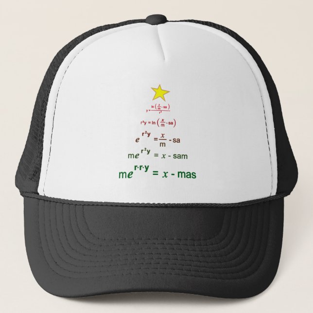 Christmas Math Trucker Hat (Front)