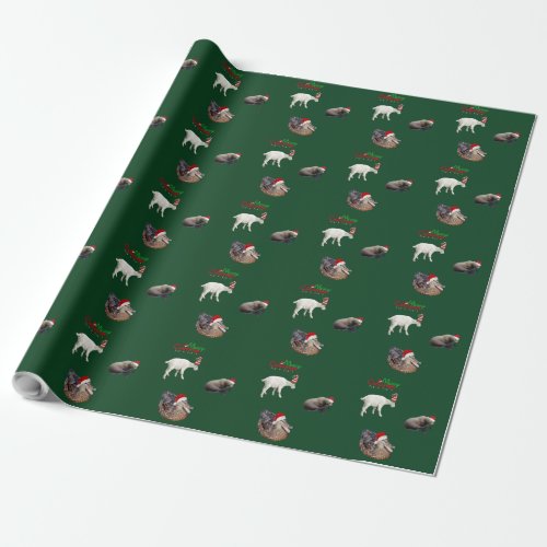Christmas Matte Wrapping Paper of wildlife