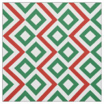 Christmas Meander Geometric Pattern Fabric