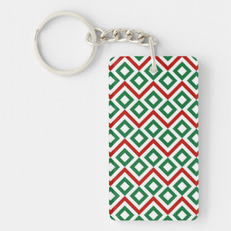 Christmas Meander Keychain