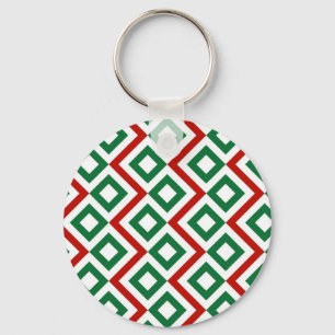 Christmas Meander Keychain