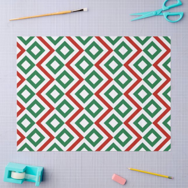 Christmas Meander Tissue Paper (Craft)