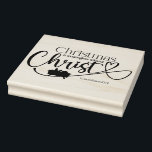 CHRISTMAS MEANINGLESS WITHOUT CHRIST WOODEN RUBBER STAMP<br><div class="desc">Scripture calls Christian believers to do all things to the glory of our Lord which is a desire that can easily get lost amidst all the hustle and bustle, festivities, family traditions, shopping excursions, and hosting obligations that often surrounding the Christmas season. This wooden Christmas rubber stamp adds a worshipful...</div>