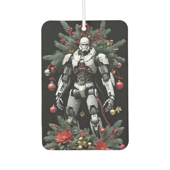 Christmas Mech Robot Air Freshener (Front)