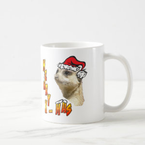 Christmas Meerkat Coffee Mug