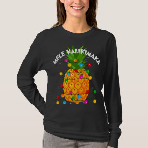 Christmas Mele Kalikimaka Pineapple Lover Hawaii X T-Shirt
