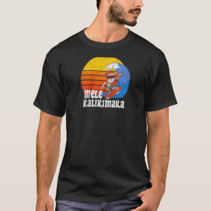 Christmas Mele Kalikimaka Surfing Santa Hawaiian R T-Shirt
