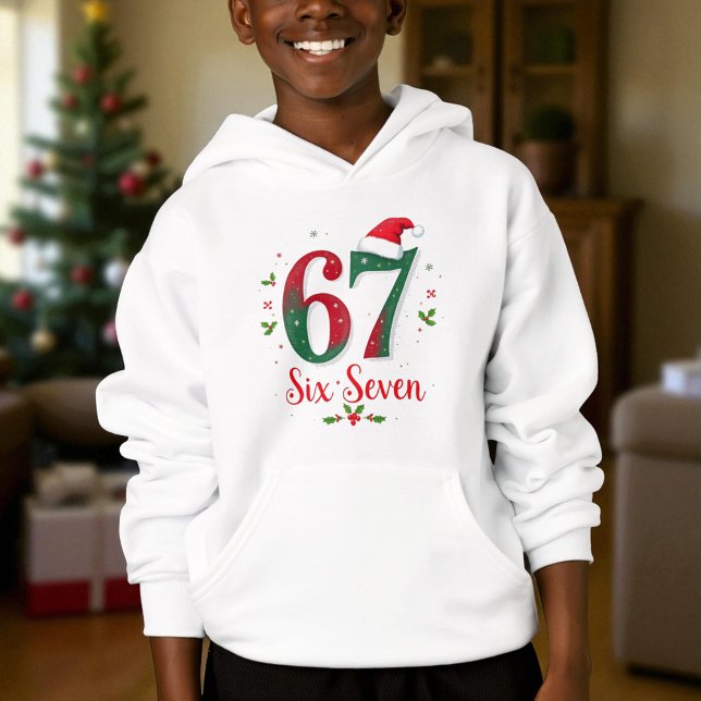 Christmas Meme Six Seven 67 6 7 Holiday Hoodie (Creator Uploaded)