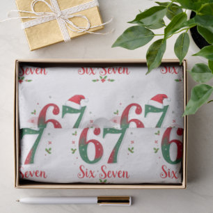 Christmas Meme Six Seven 67 6 7 Holiday Tissue Paper