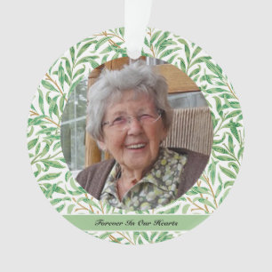 Christmas Memorial Photos Botanical Ornament