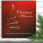 Christmas Memories 3 Ring Binder<br><div class="desc">Gorgeous Christmas Memories Avery binder with pretty ribbons and delicate little snowflakes. Customize the text to make it a personal and unique gift that will be treasured for many years to come! Matching products also available:</div>