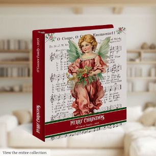 Christmas Memories 3 Ring Binder Angel Keepsake
