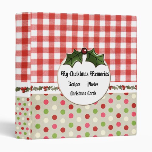 Christmas Memories Binder