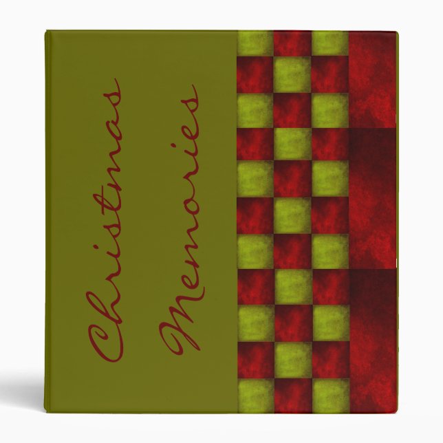 Christmas Memories Photo Album 3 Ring Binder (Front)