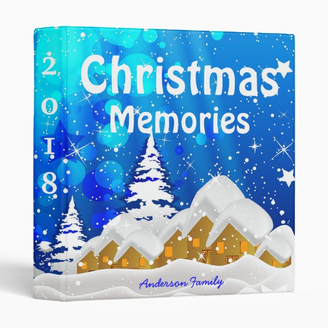 Christmas Memories Photo Album Binder (Front/Spine)
