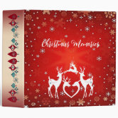 christmas scrapbook/ photo album. 3 ring binder