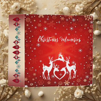 Christmas Memories Photo Album Red Book Binder