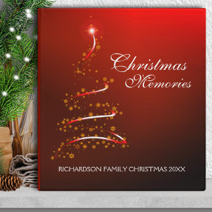 Christmas Memories Red 3 Ring Binder