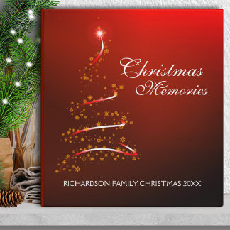 Christmas Memories Red 3 Ring Binder