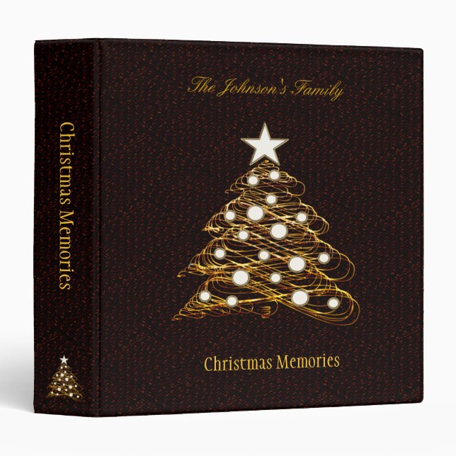 Christmas Memories | Stylish Christmas Tree Binder (Front/Spine)