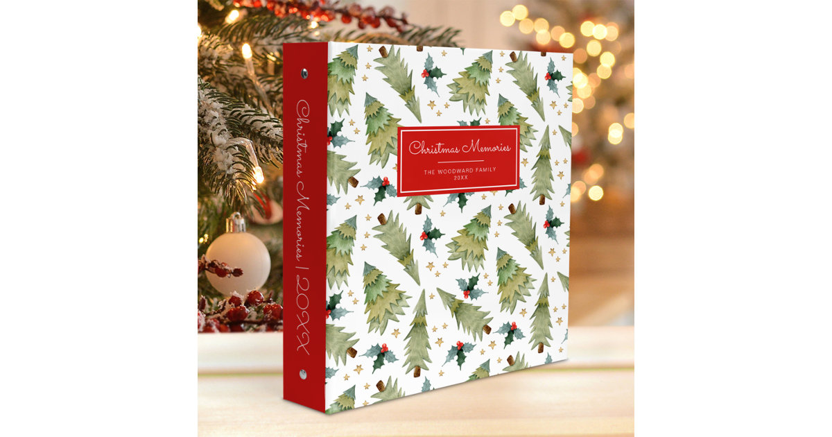 Memories Of Christmas Photo Album 3 Ring Binder