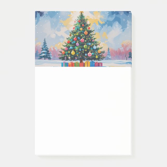 Christmas memos dry erase post-it notes (Front)
