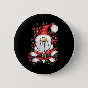 Christmas Men Mr Claus Santa Gnome Christmas Pajam Button