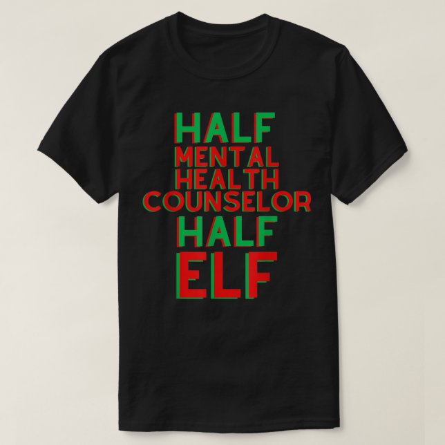 Christmas Mental Health Counselor Shirt (Design Front)