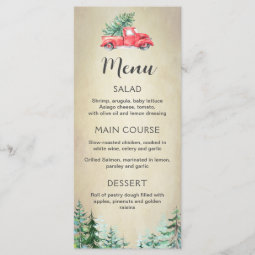 Christmas menu, Holiday editable printable menu | Zazzle