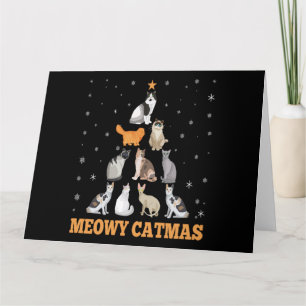 Christmas Meowy Catmas Holiday Cat Lover Gift Card