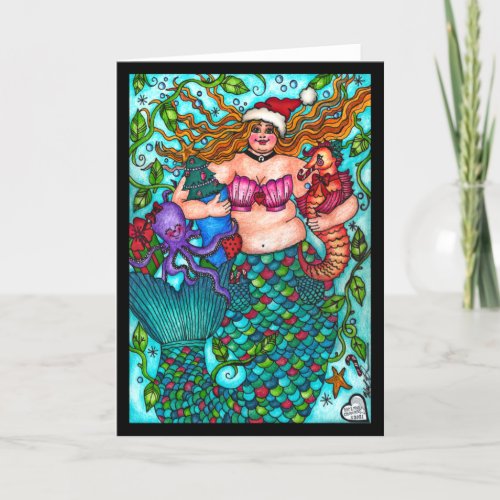 Christmas Mermaid Card