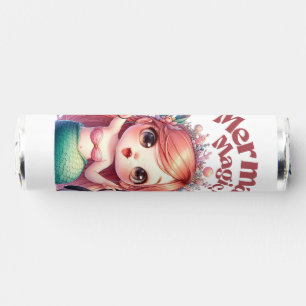 Christmas Mermaid Magic Card with Penguin Fun Breath Savers® Mints
