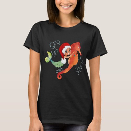 Christmas Mermaid  T_Shirt