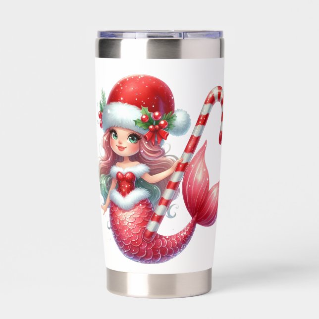 Christmas Mermaid Tumbler (Front)
