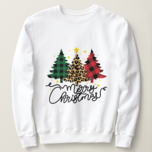 christmas,merry and bright,merry,modern,retro typo sweatshirt