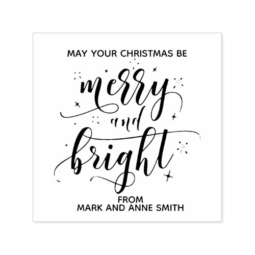 Christmas Merry and Bright Self_inking Stamp