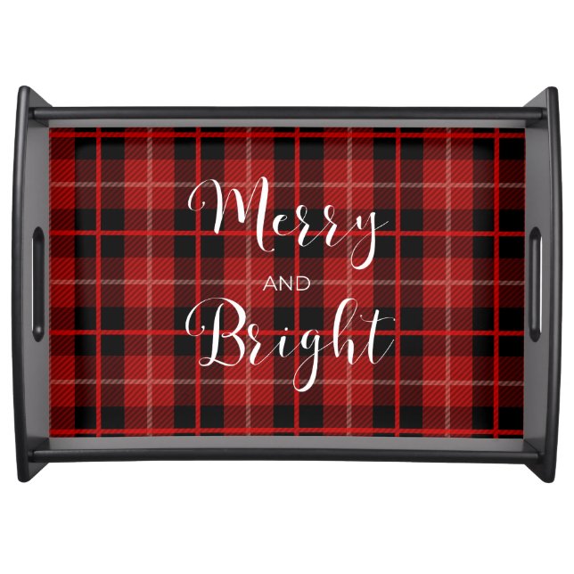 Christmas merry and bright serving tray  (Front)