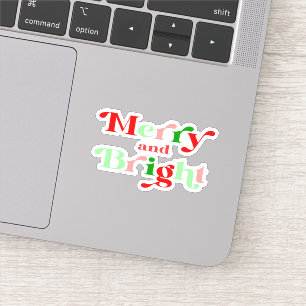 Christmas merry and bright xmas Sticker