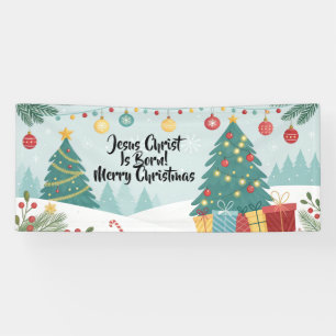 Christmas Merry Christmas Banner Festive Holiday