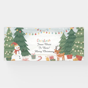 Christmas Merry Christmas Banner Festive Holiday