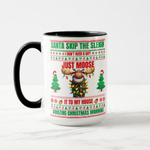 Christmas Merry Christmas For Gift Christmas Moose Mug