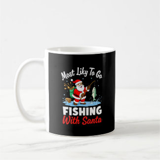 Christmas Merry Christmas For Gift Fishing Santa ( Coffee Mug