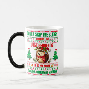 Christmas Merry Christmas For Gift Hedgehog Color Morph Mug