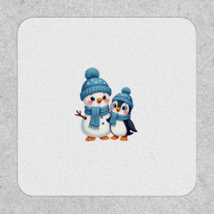 Christmas Merry Christmas For Gift Penguin Snowman Patch