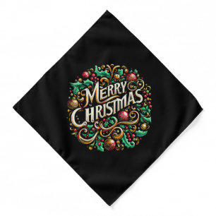 Christmas Merry Christmas Morning Holiday Cute Bandana