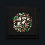 Christmas Merry Christmas Morning Holiday Cute Gift Box<br><div class="desc">Christmas Merry Christmas Morning Holiday Cute</div>