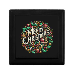 Christmas Merry Christmas Morning Holiday Cute Gift Box
