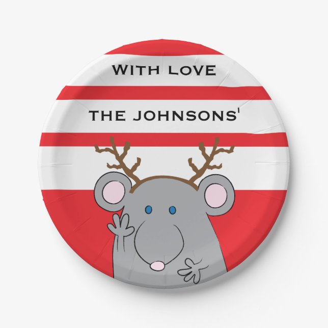 Christmas Merry Christmas Paper Plates (Front)